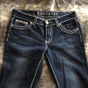 Miss Chic jeans with rhinestone details
